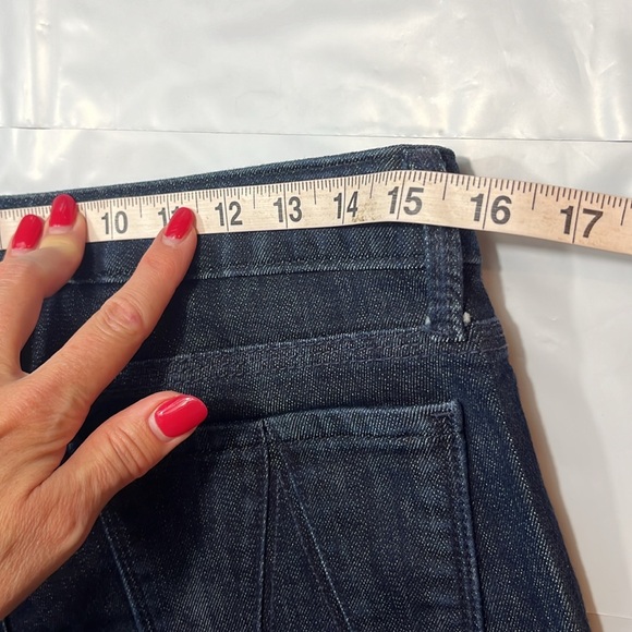 ARISTOCRAT Kent dark BLUE Denim Jeans women’s 31 COTTON blend straight, 9” rise - Picture 14 of 15